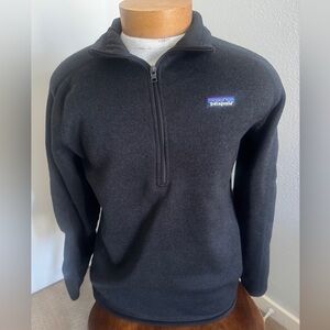 Patagonia Black Zip Up Sweater Fleece